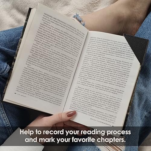 Miniatura 6 de URIZZD Marcadores de esquina de cuero para hombres, mujeres, adolescentes, niños y niñas, marcadores de libros hechos a mano para amantes de los