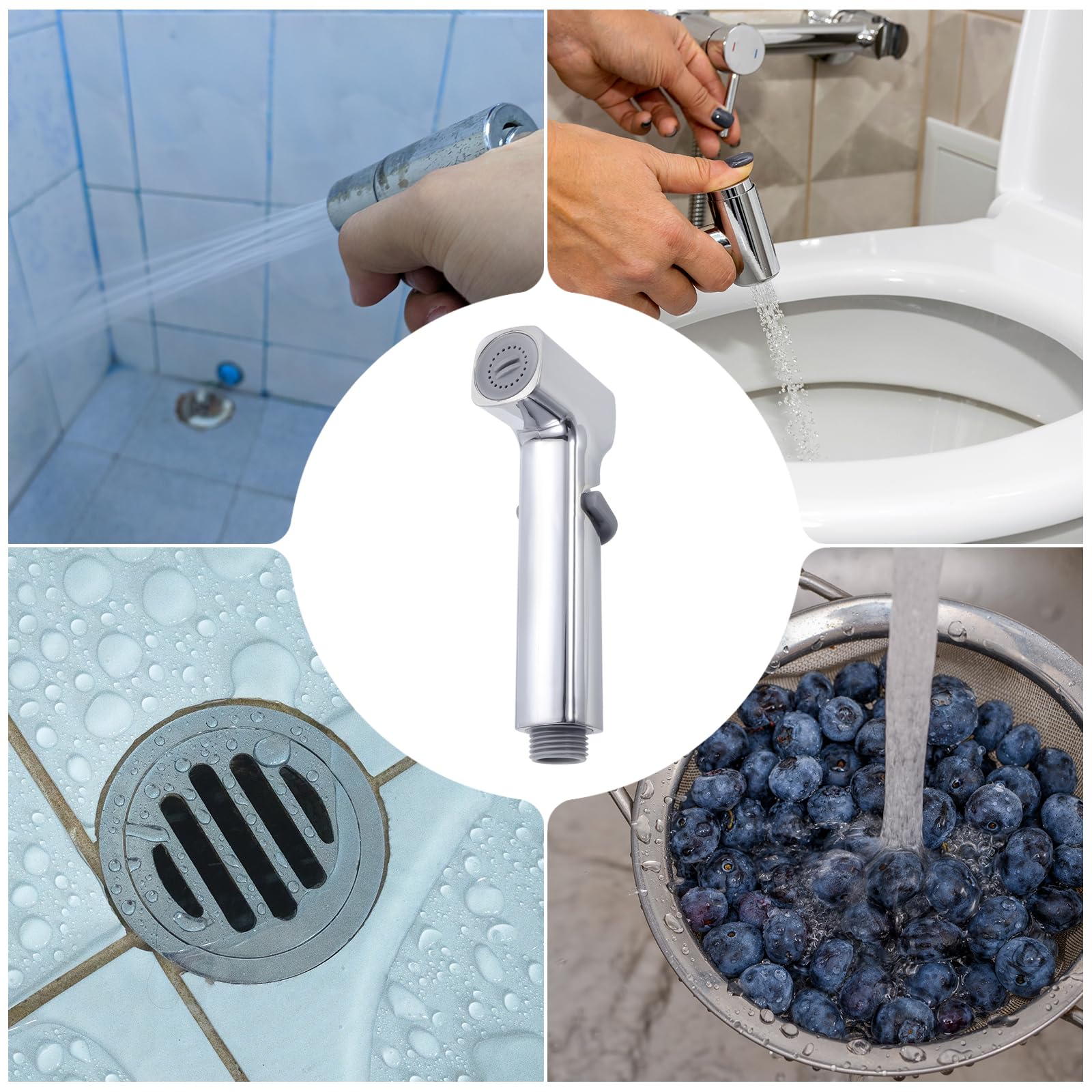 uxcell Bidet Sprayer Pressurized Handheld Bidet Sprayer for Toilet Jet Spray Bidet Attachment Bidet Toilet Sprayer Head for — view 6