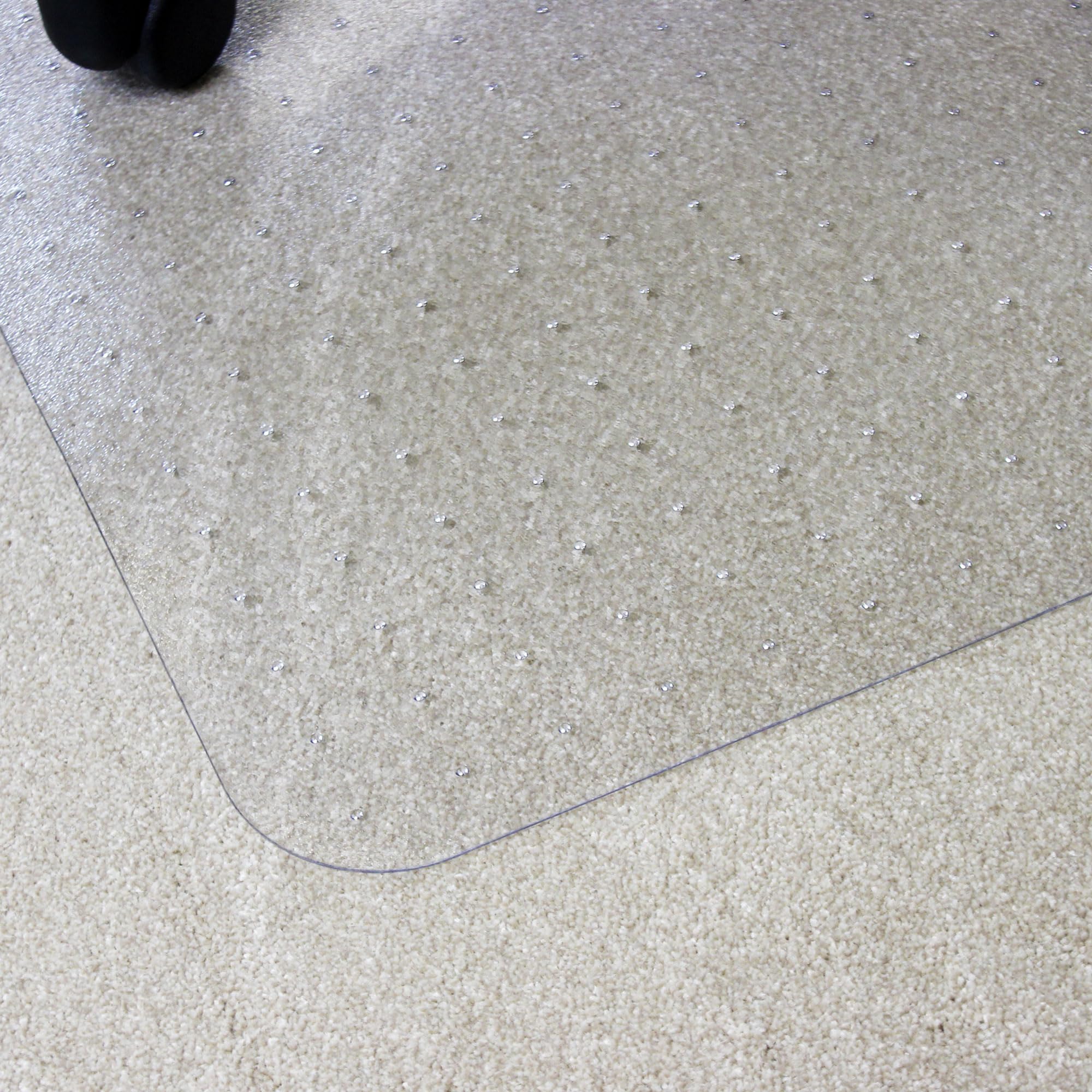 Marvelux große Umweltfreundliche Bürostuhlmatte für Teppichböden 116 x 150 cm - Eco-Friendly Bodenschutzmatte aus veredeltem Polymer - Rechteckige transparente Stuhlunterlage für Bürostühle