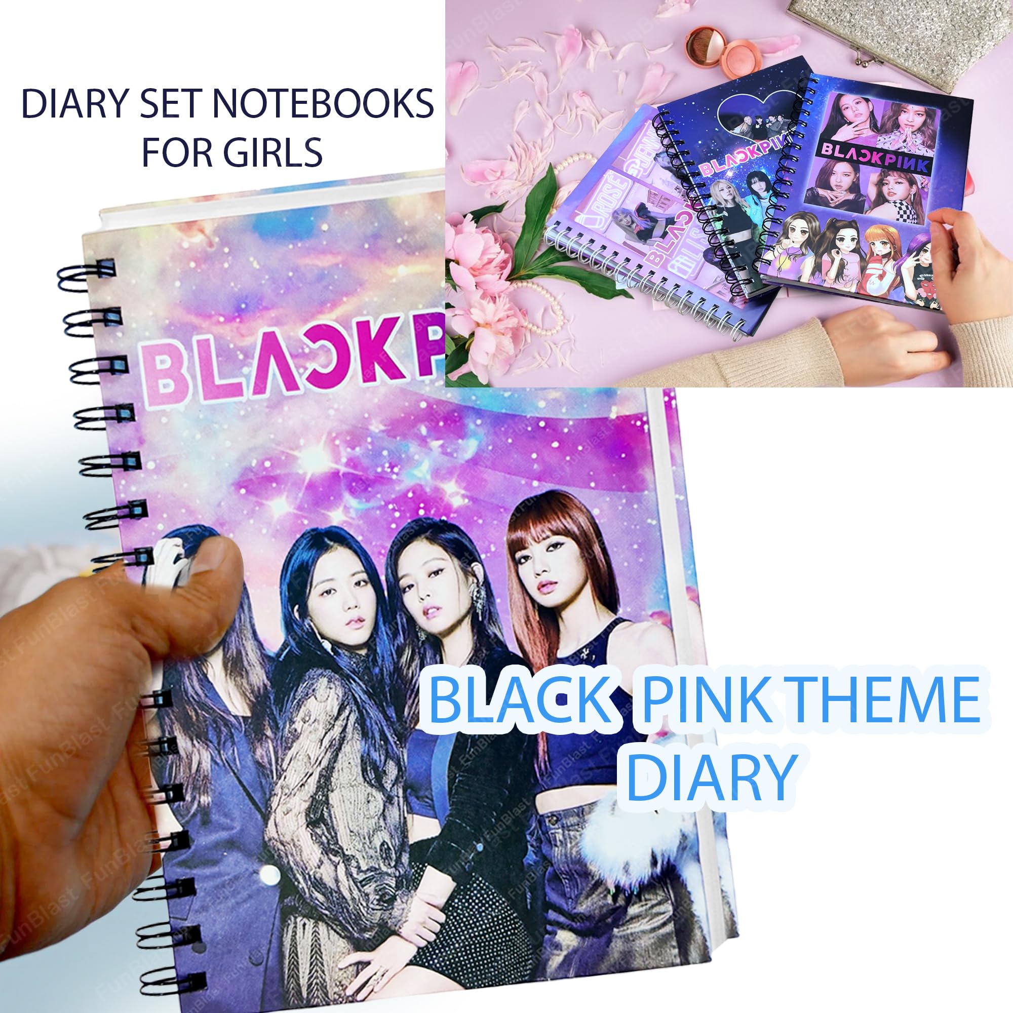 FunBlast BlackPink Diary for Girls - Kids Diary for Girls, Cute