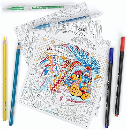 Miniatura 5 de Libros para colorear Arteza para adultos