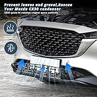 Vista 2 de Ruiya (2 unidades/juegos) CX5 - Insertos de malla para parrilla frontal Mazda CX-5 KF Accesorios ABS Material Protector de rejilla frontal Mazda CX5