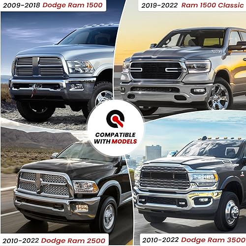 Miniatura 10 de Amortiguador de asistencia para puerta trasera de camión 43301 compatible con Dodge Ram 1500 2009-2018, Dodge Ram 2500/3500 2010-2024, Dodge Ram