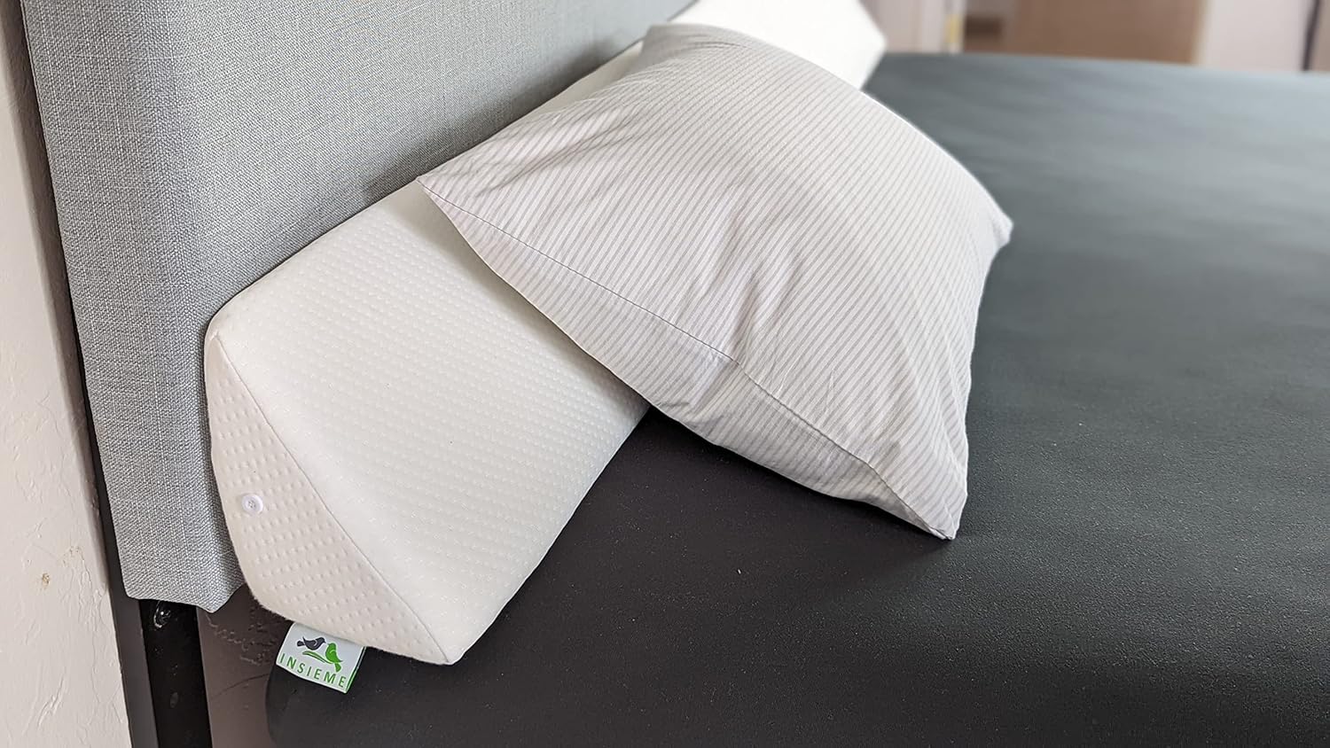 Buy Insieme Queen Size Headboard Wedge Pillow, MultiUse Bed Gap Filler