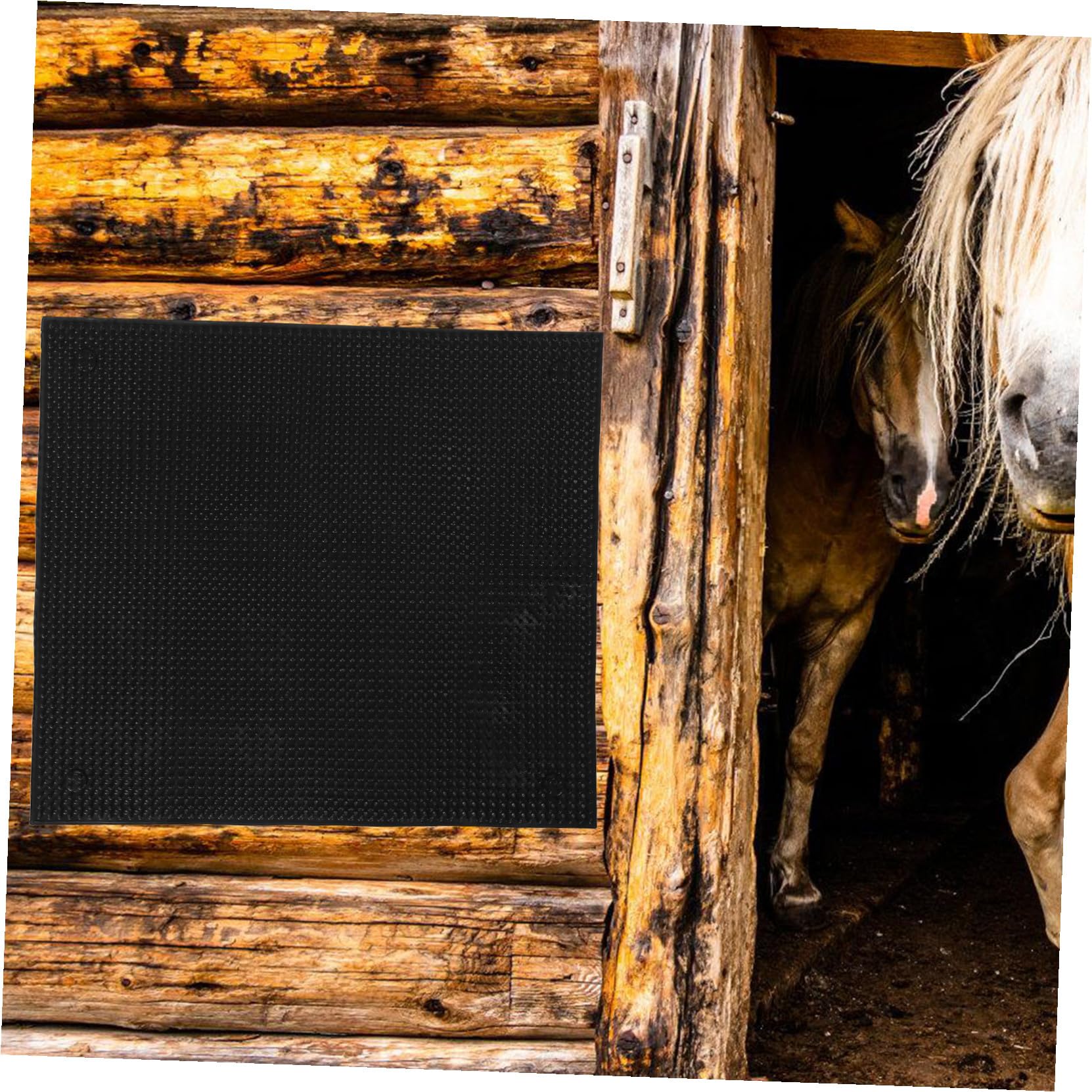BESTonZON Spazzola per Bovini Antiprurito in Resistente Intemperie Tappetino da Grattare per Mucche e Accessorio Fattoria Facile da Installare per Sollievo Prurito Animali