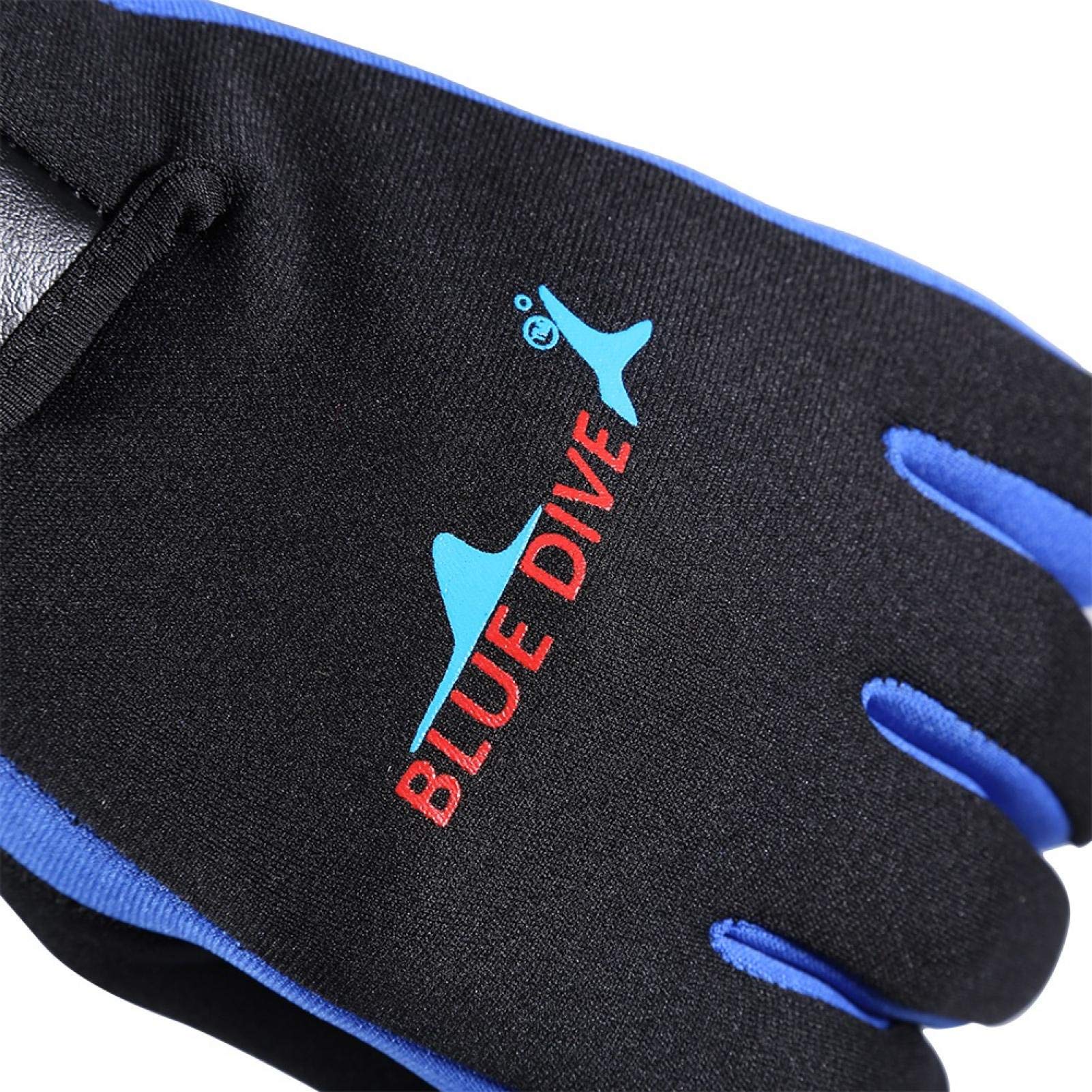 Gants de Plongée Néoprène 5mm s Latex Épais pour Surf Cyclisme Hiver Résistant au Froid Poignet Élastique Réglable Crochet et Boucle Duikhandschoenen