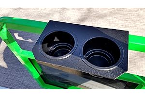Pontoon Boat 2 Jumbo Cup Drink Holder Black Textured ABS Plastic Fits...