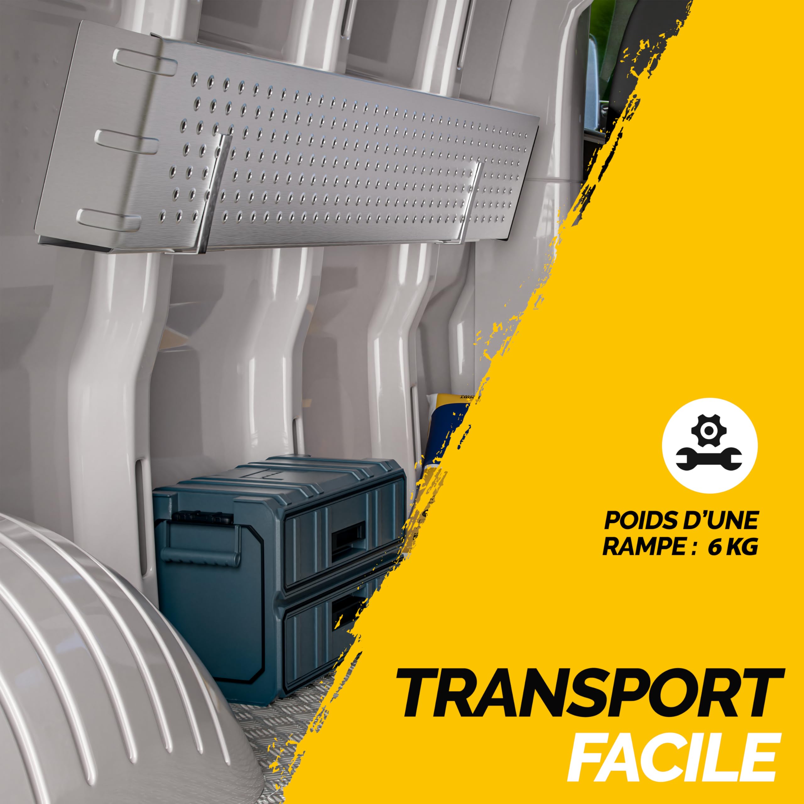 MONZANA® Lot de 2 rampes de Chargement en Acier galvanisé 160 cm Charge Max. 200 kg par Rampe Surface antidérapante