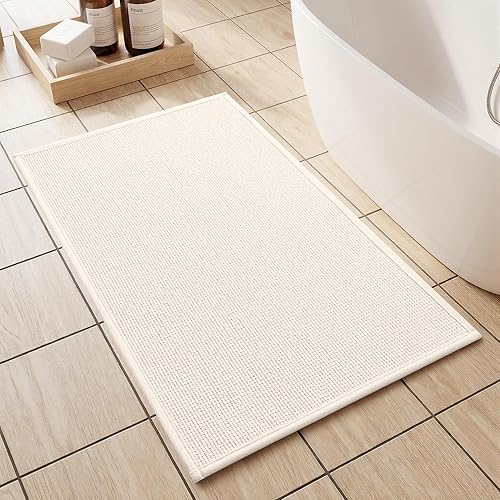 Miniatura 42 de YIHOUSE Alfombras y Alfombrillas de Baño de 16x24, Antideslizantes de Secado Rápido para Baño Absorbentes Ultra Delgadas Lavables a Máquina que