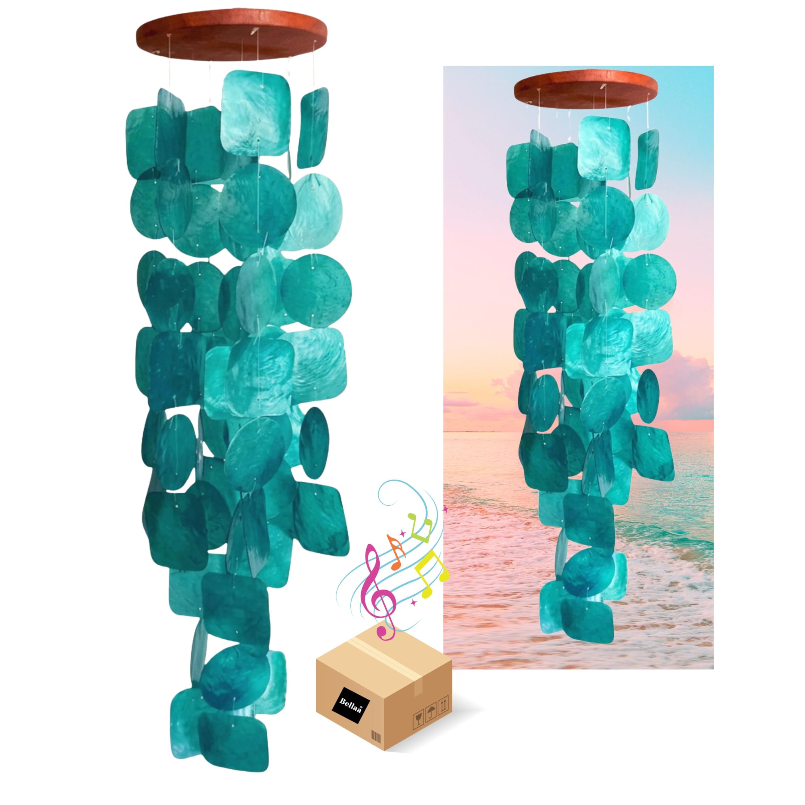 Bellaa Wind Chimes, Outside Windchimes, Outdoor, Garden Decorations, 20744 โ image 1
