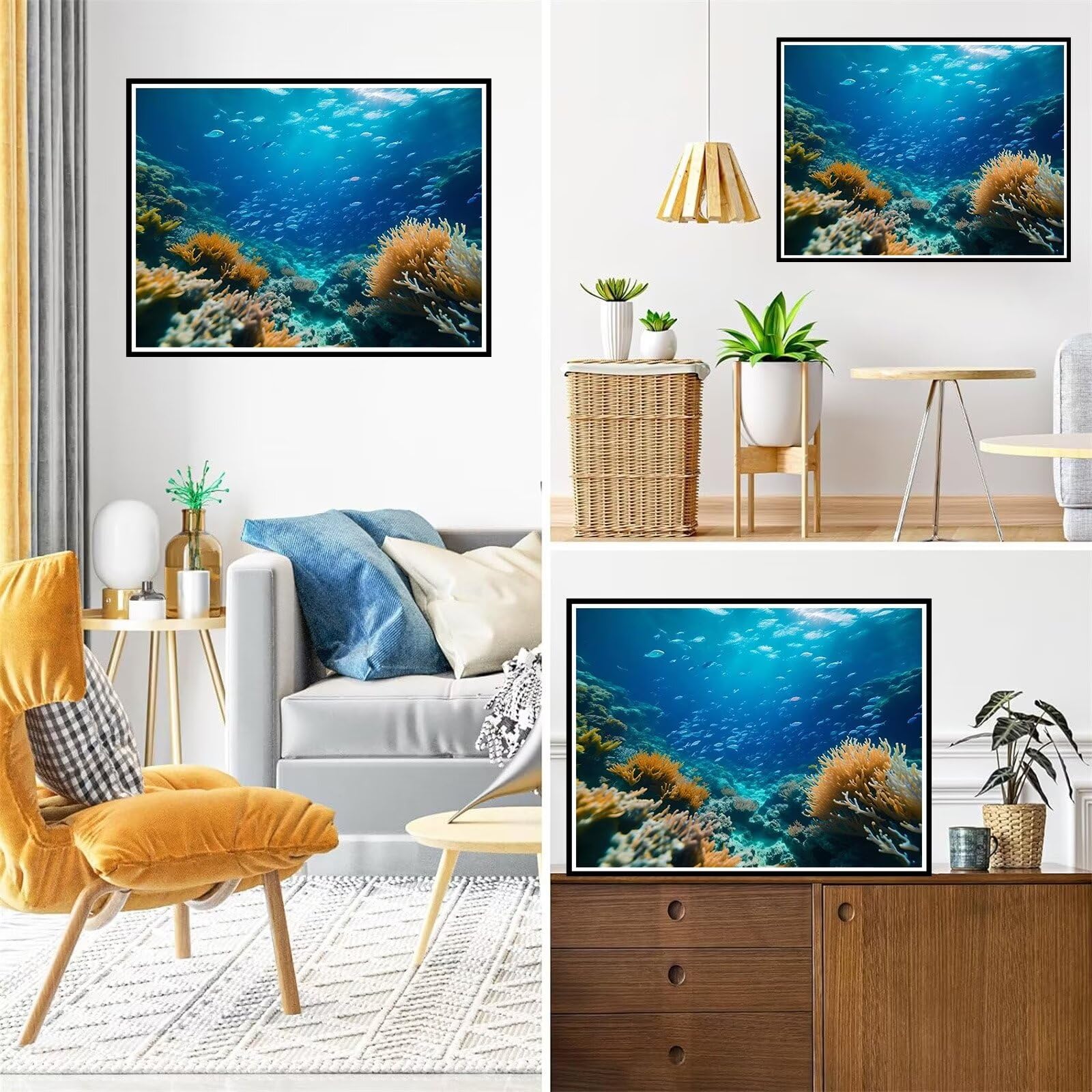 Diamond Painting 5D Grandi Dimensioni 45x60cm: Ali D'Angelo, Kit Completo Con Tela E Diamanti Tondi, Fai Da Te Per Adulti E Bambini