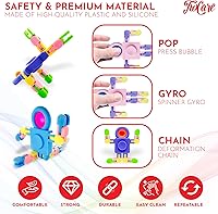 Vista 2 de Paquete de 12 juguetes giratorios para aliviar el estrés, suministros de fiesta, premios para niños y adultos, juguetes sensoriales para ansiedad