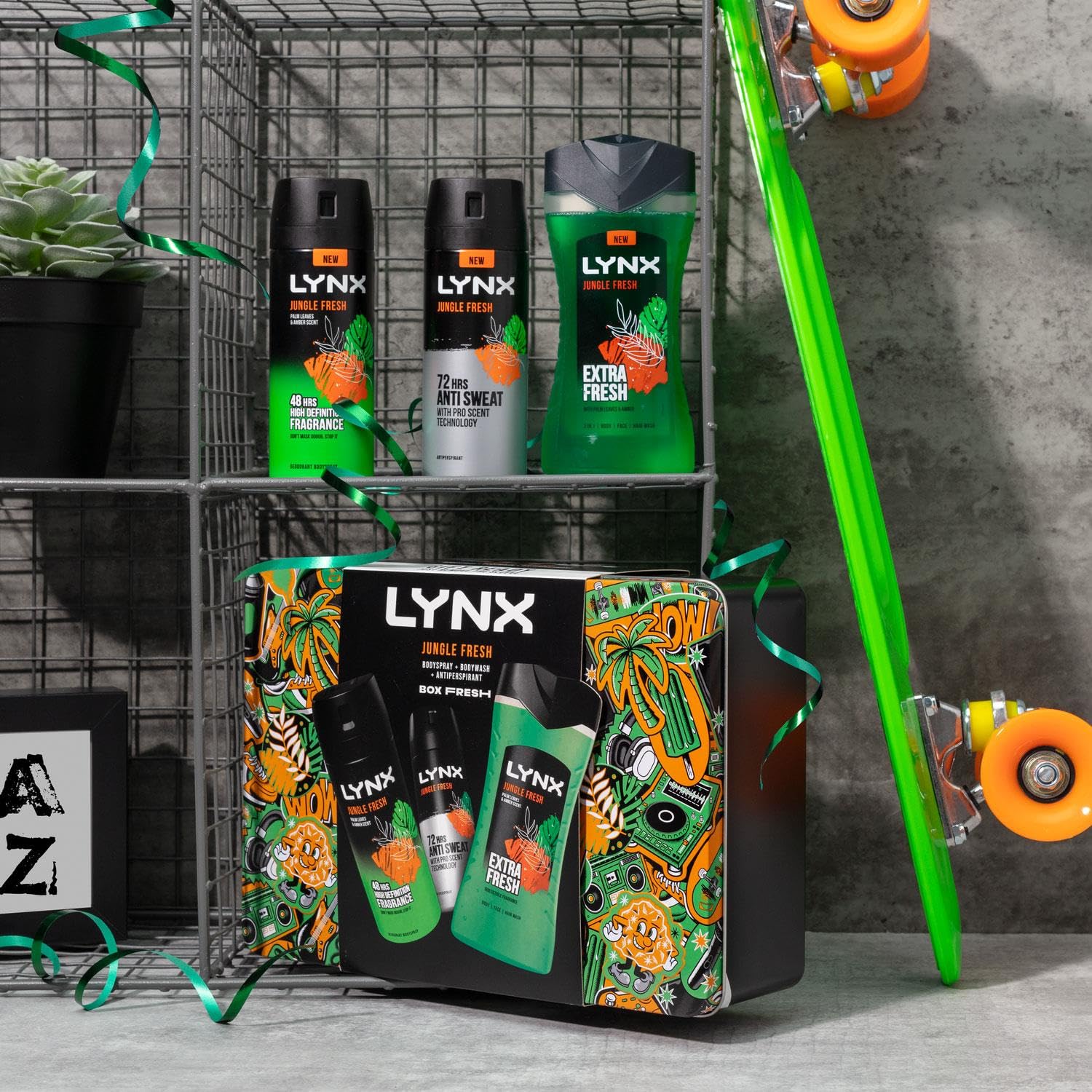 Lynx BOX FRESH Jungle Fresh 3in1 Bodywash 225 ml - Image 3