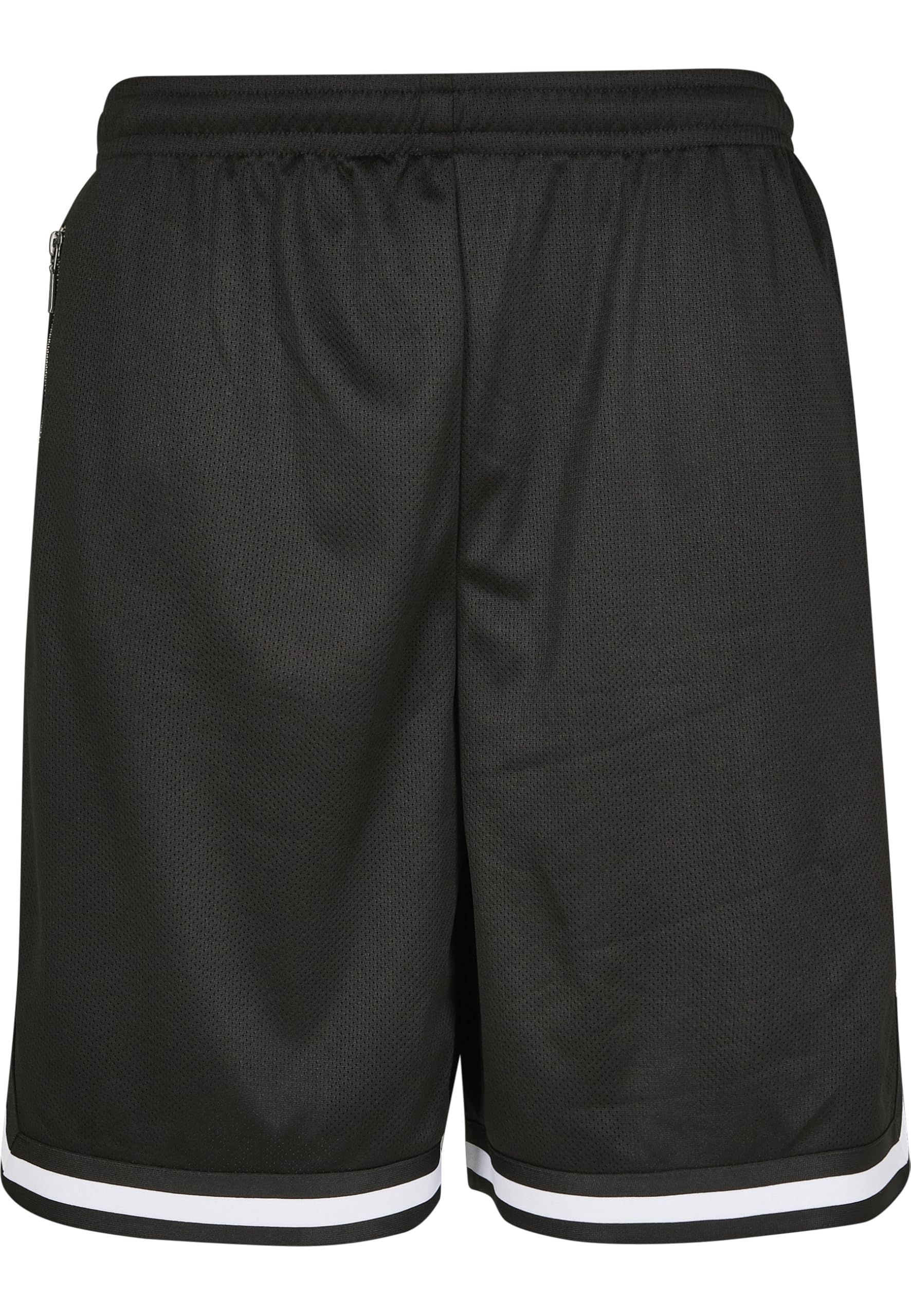 Urban Classics Men's Premium Stripes Mesh Shorts, Black (Black 00007), 26 (Size: Large)
