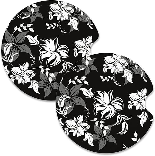 Nipichsha Portavasos para automóvil, posavasos para portavasos de automóvil, paquete de 2 unidades, tapete de goma antideslizante universal con