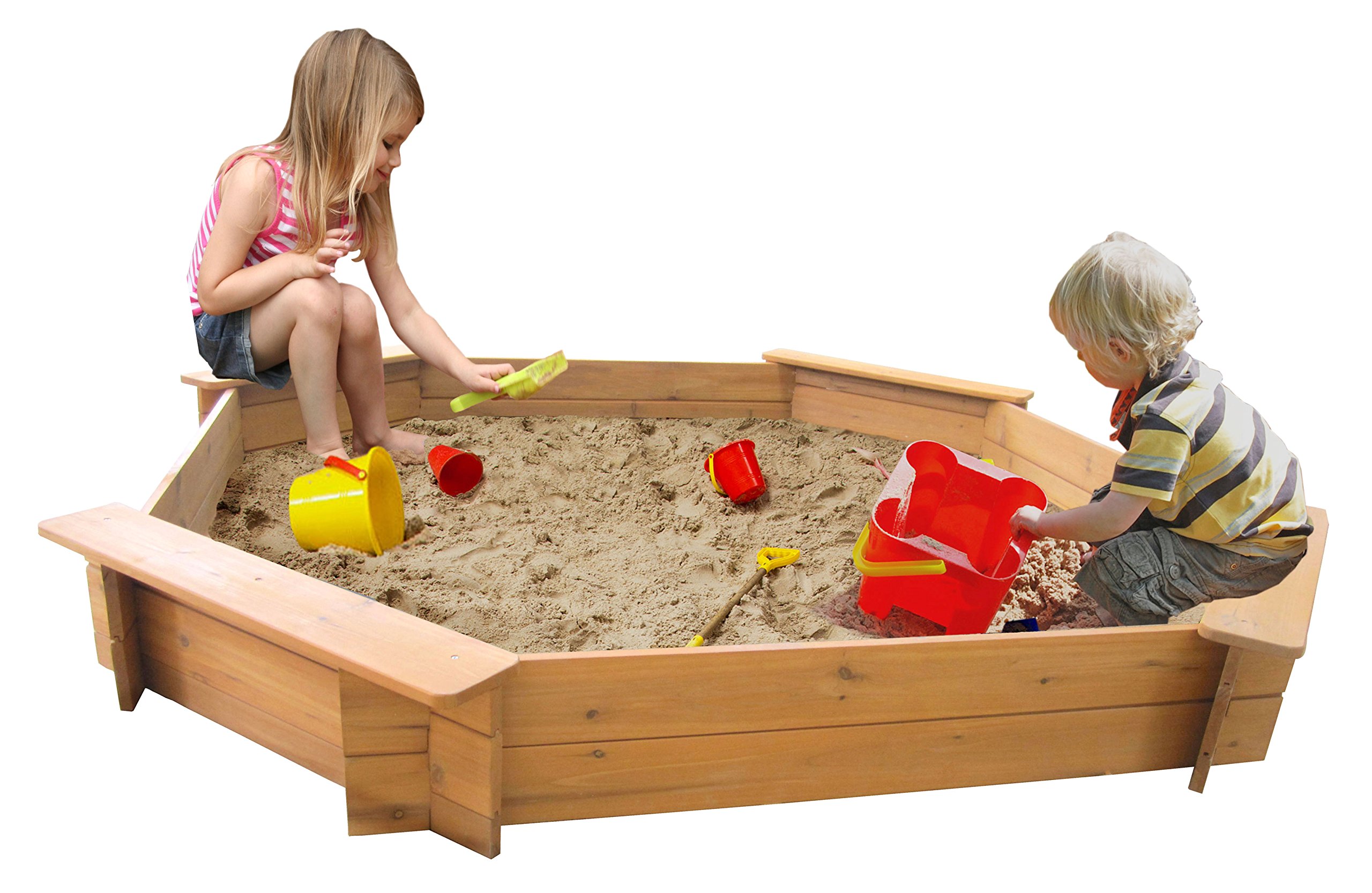Big Game Hunters 6410 Giant 1.8 Metre Octagonal Wooden Sandpit 20