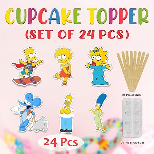 Miniatura 6 de Seyal Brt Simpson - Decoración para cupcakes