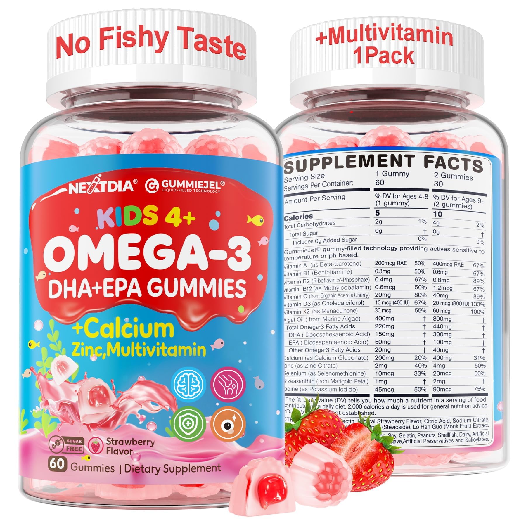 Nextdia Omega 3 Filled Gummies