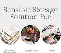 Vista 6 de Caja de almacenamiento con diseño elegante Snap-N-Store (SNS01913), Blanco individual paquete