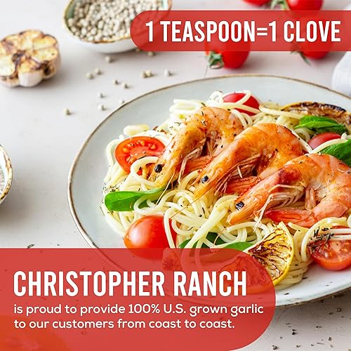 Miniatura 7 de CHRISTOPHER RANCH Ajo orgánico triturado de dientes de ajo orgánico pelados, ajo fresco Finest California Heirloom  Calidad premium certificado USDA