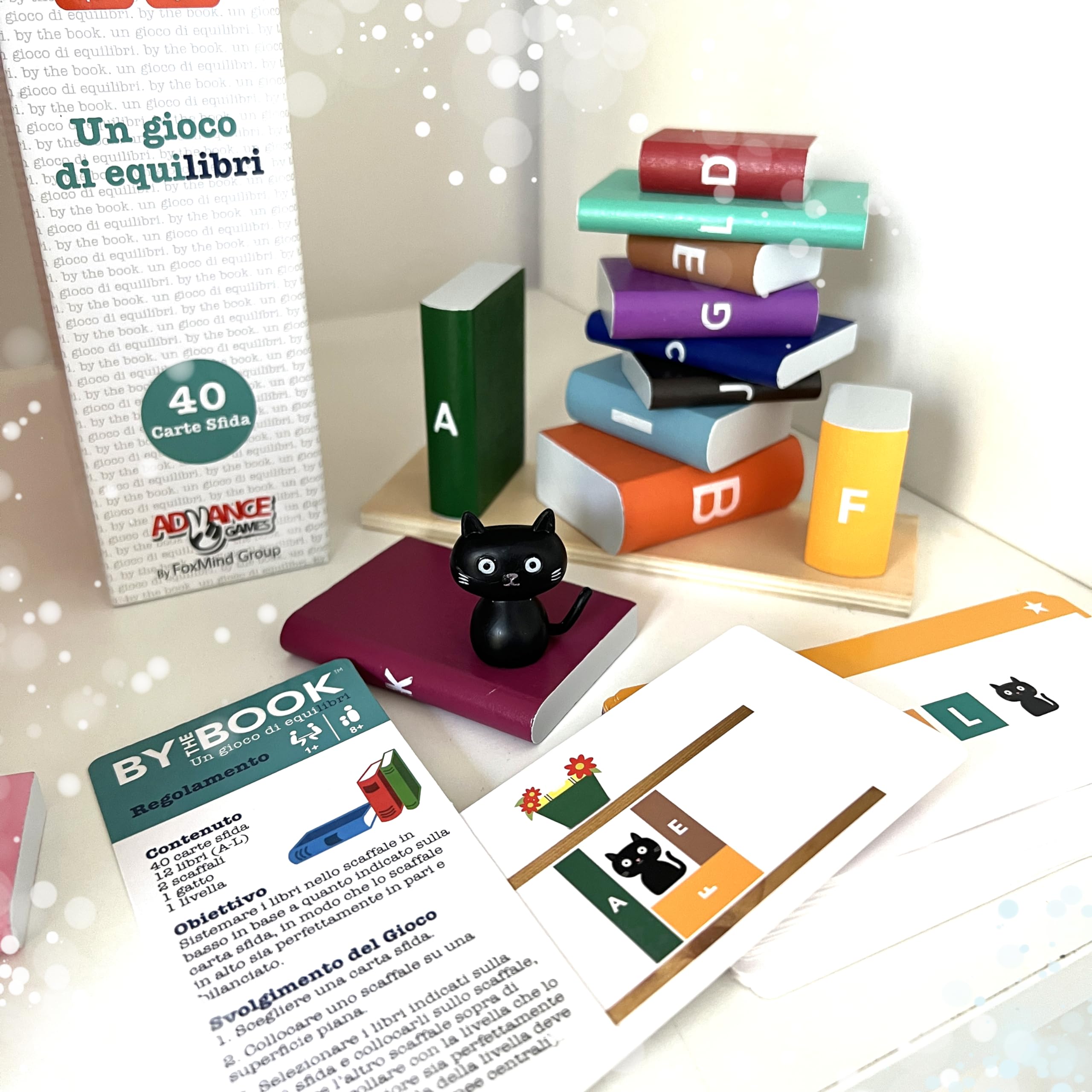 Asmodee By The Book gra balansująca, gra planszowa, 8+ lat, 1 graczy, wydanie włoskie