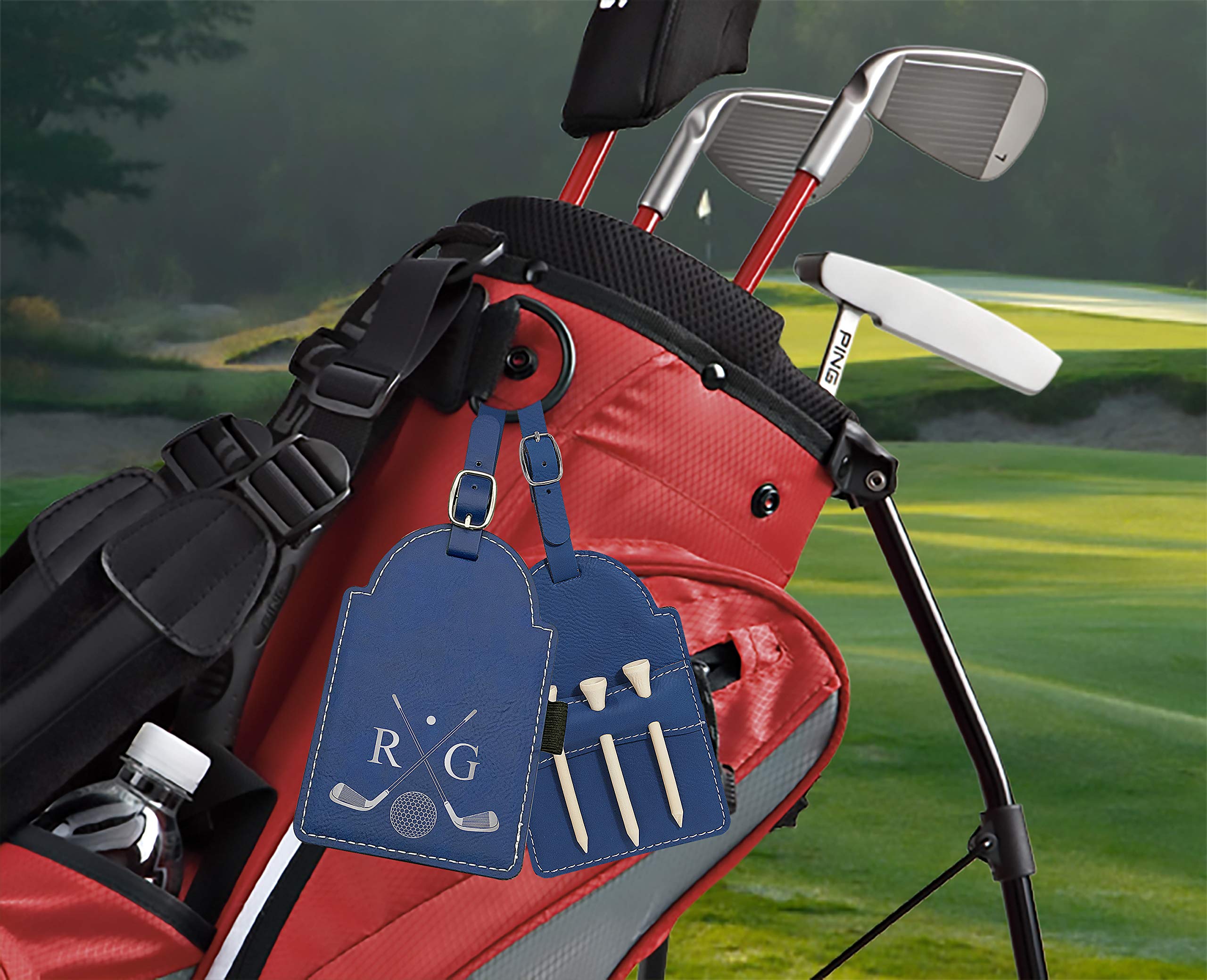 Amazon.com: Personalized Golf Bag Tag with Tees, Customized
