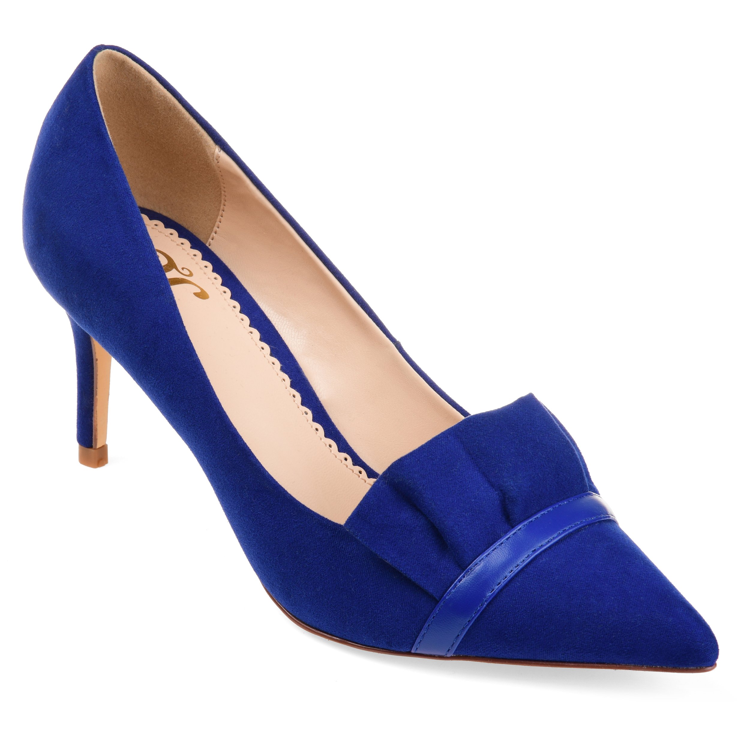 Journee Collection Womens Marek Pointed Toe Pumps Slip On Heel with ...