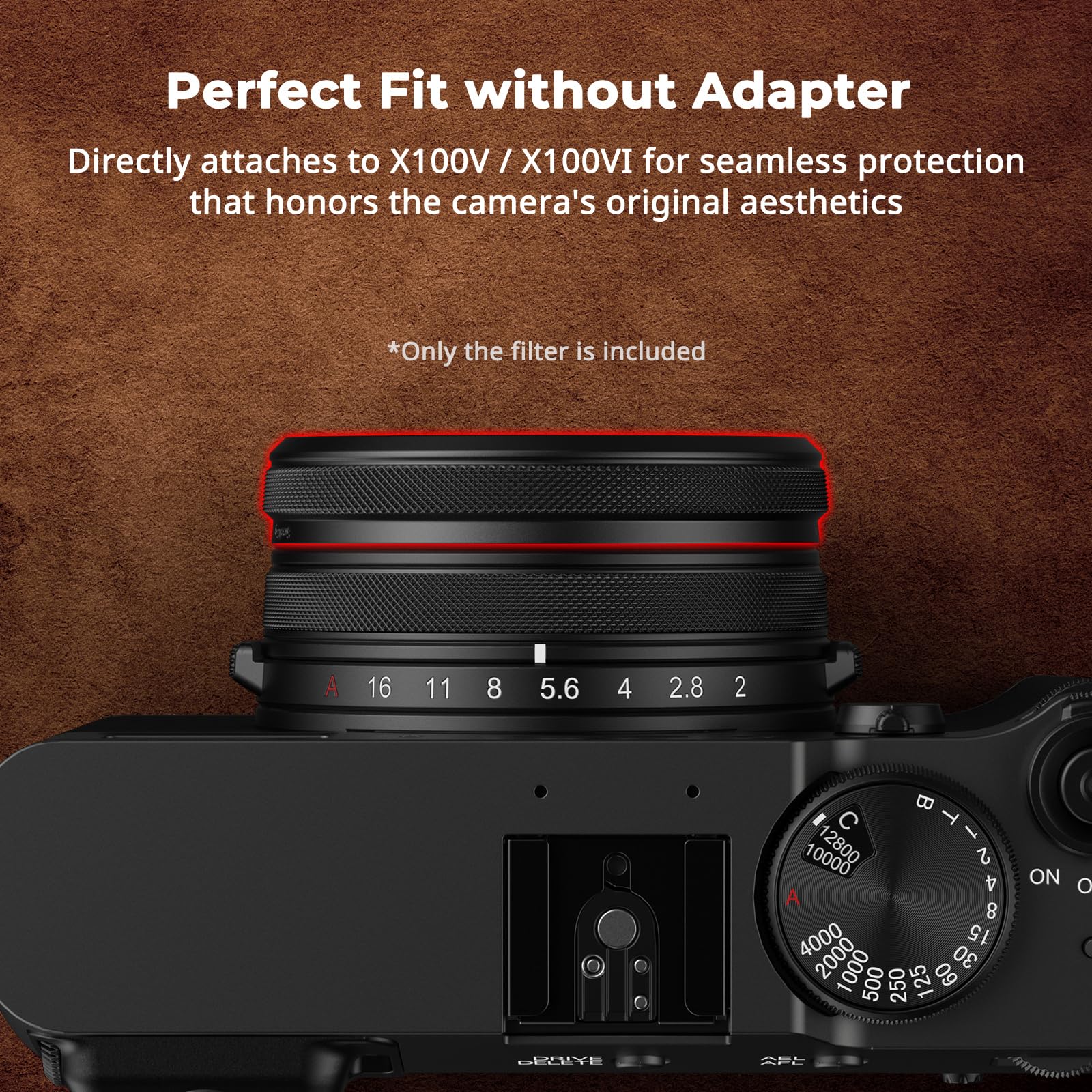 SmallRig Filtro UV per Fujifilm X100VI / X100V (nero) 5852