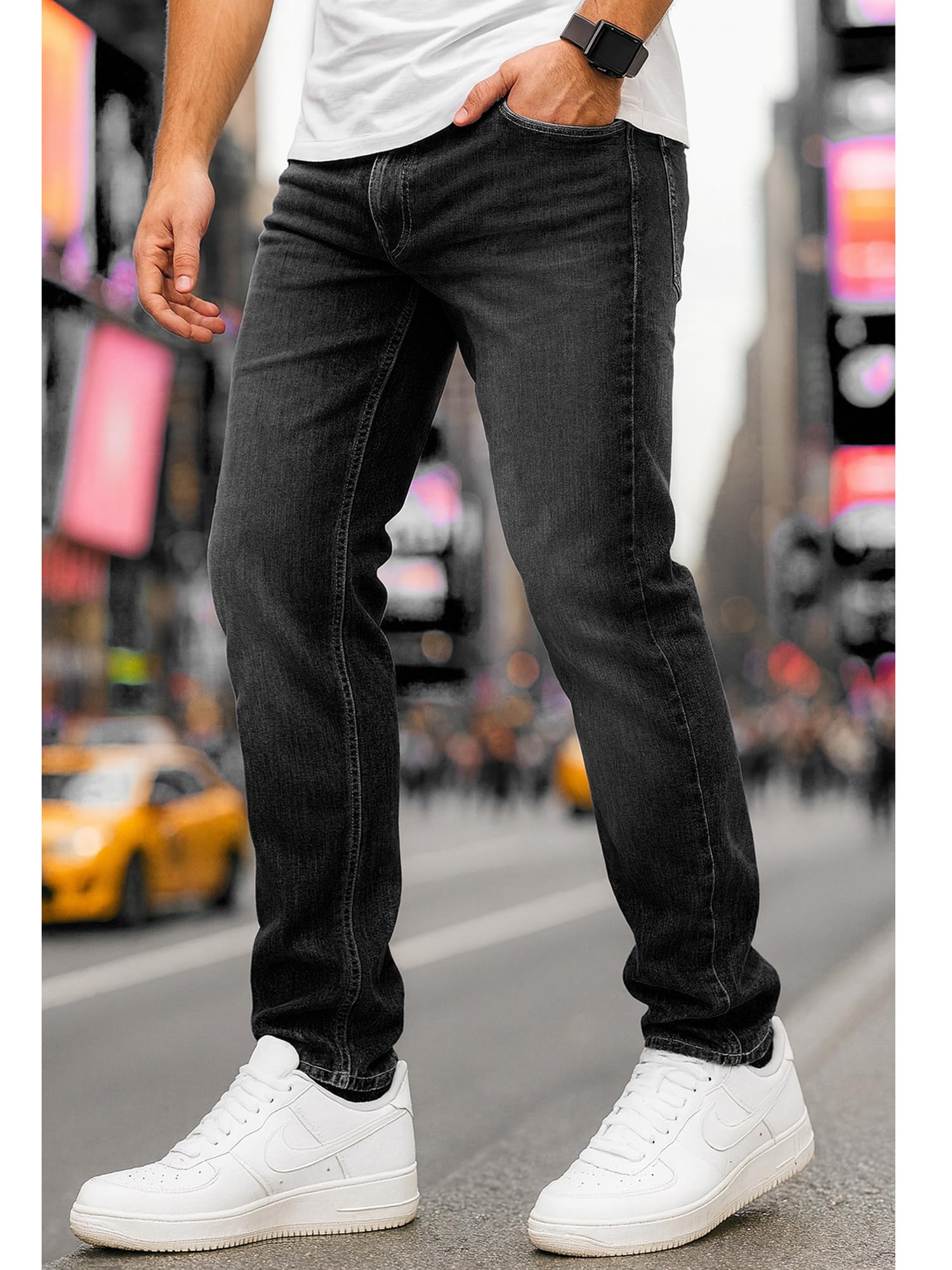 JACK & JONES Herren Jeans Mike ARIS Comfort Fit Denim Herrenhose