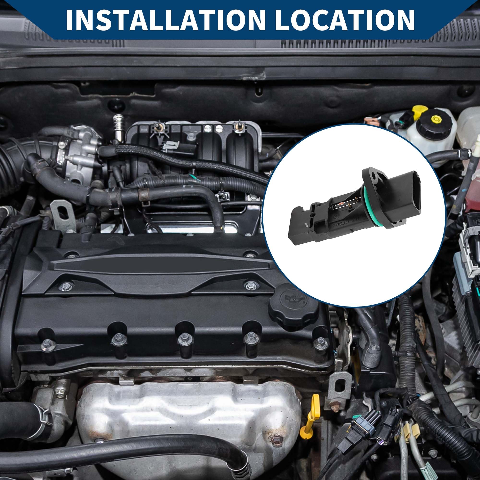 Sensore di flusso d'aria per auto No.057906461C per Porsche Cayenne 2003-2006 V8 4.5L / Interno/Resistente / 1 pz