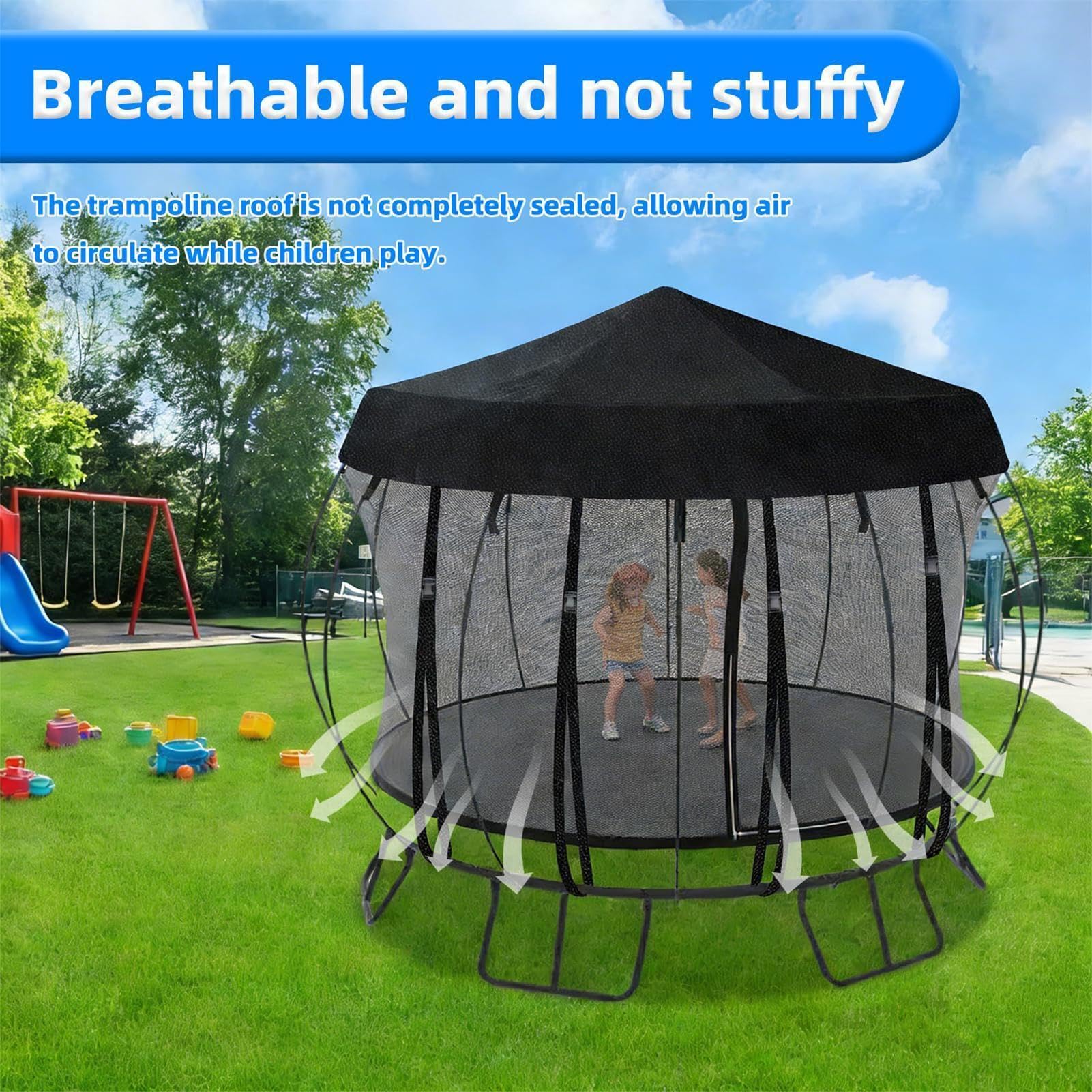 Outdoor Round Trampolin Cover - 600D Oxford Cloth 340cm Heavy Duty