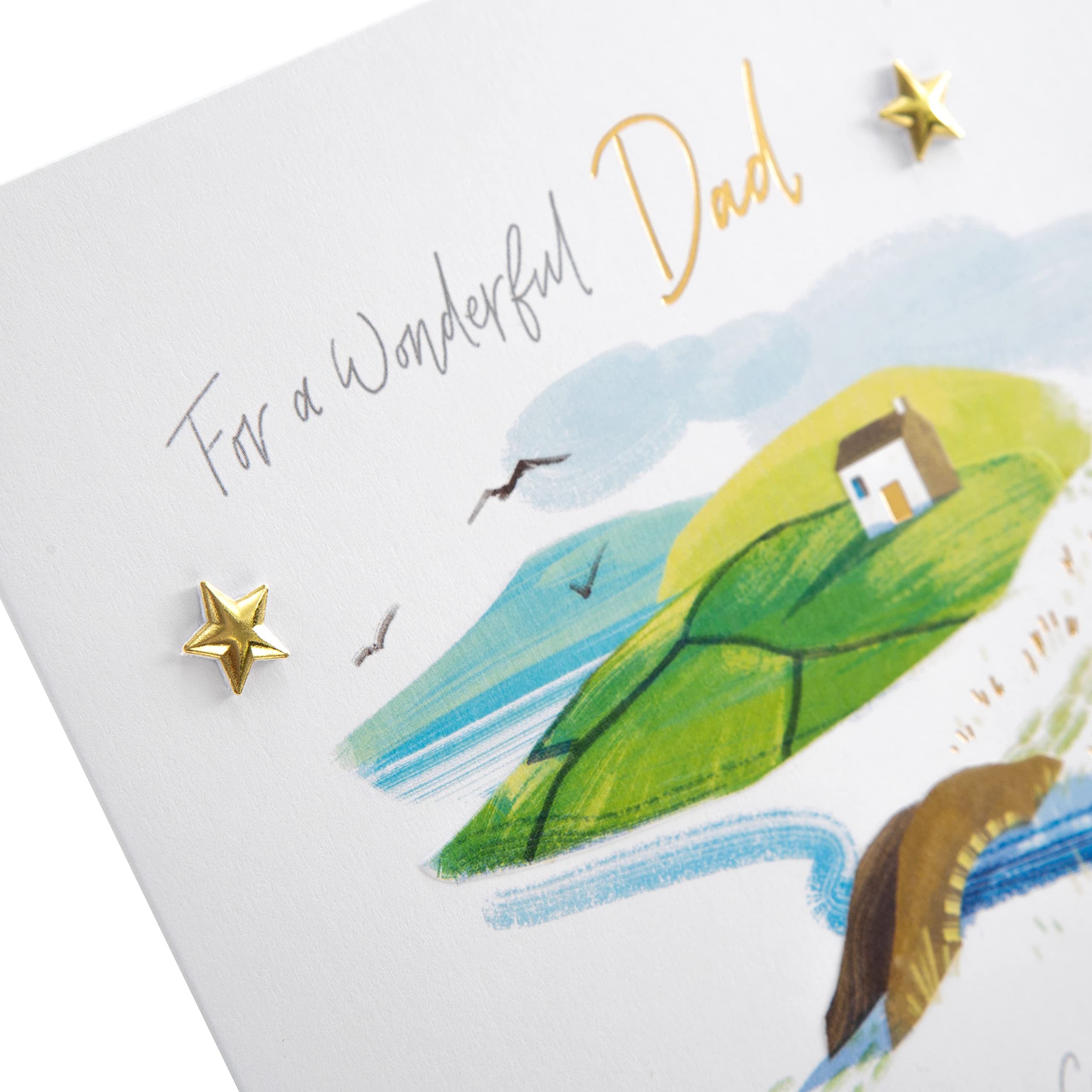 Hallmark – Confezione 6 Biglietti Per La Festa Del Papà (2 Disegni) Per Papà, Nonni, Zii