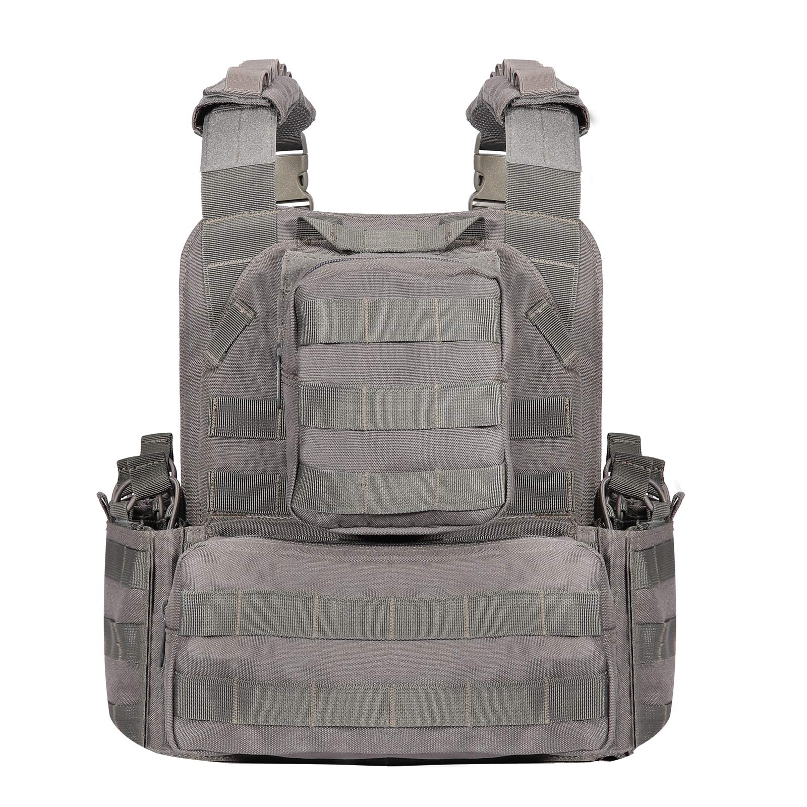 Favuit Tactical Vest, Airsoft Vest Paintball Gaming Gilet Adjustable