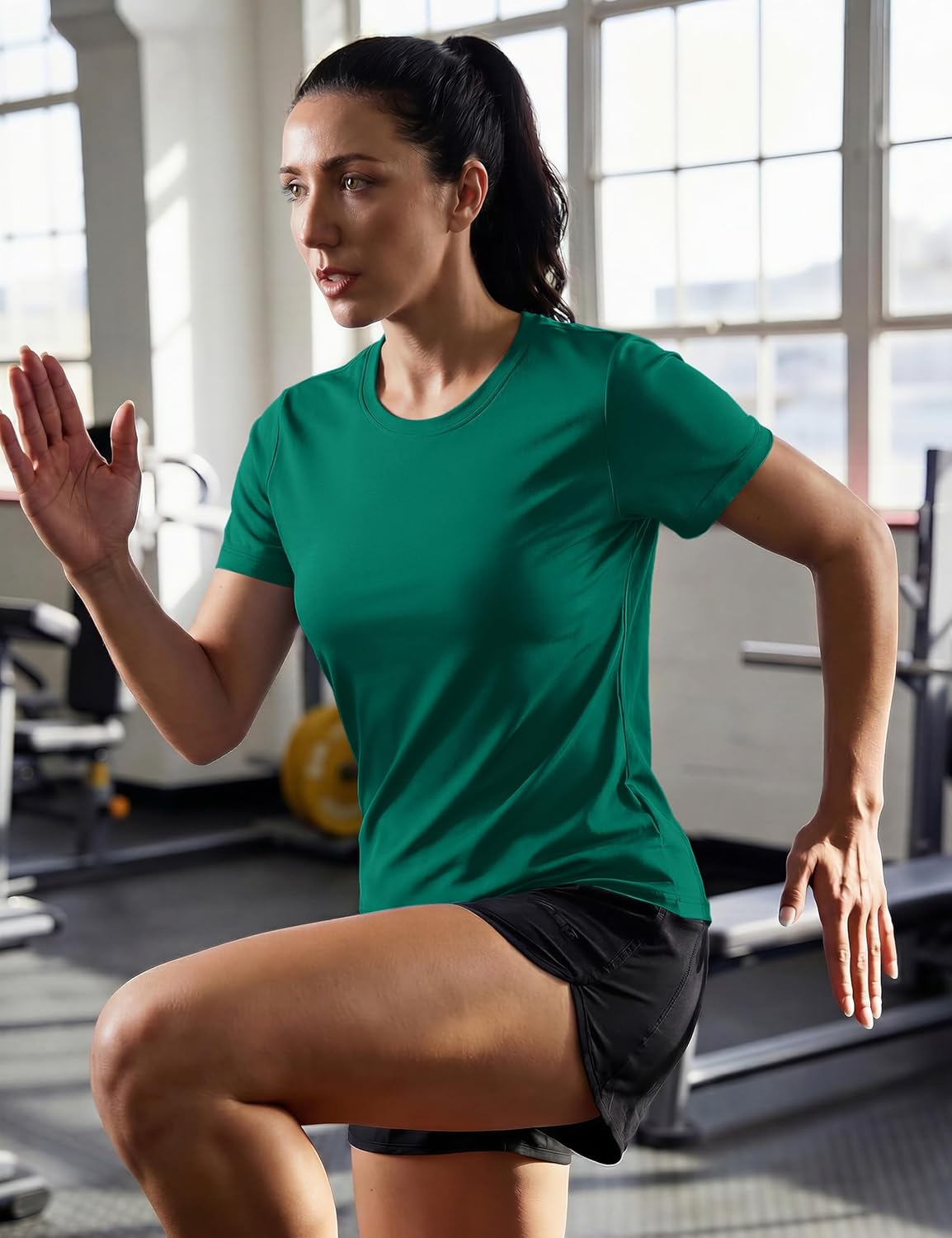 TACVASEN Women's Short Sleeve Workout Shirts UPF 50+ Sun Protection Quick Dry Athletic Tops for Running Gym Tee - Image 3