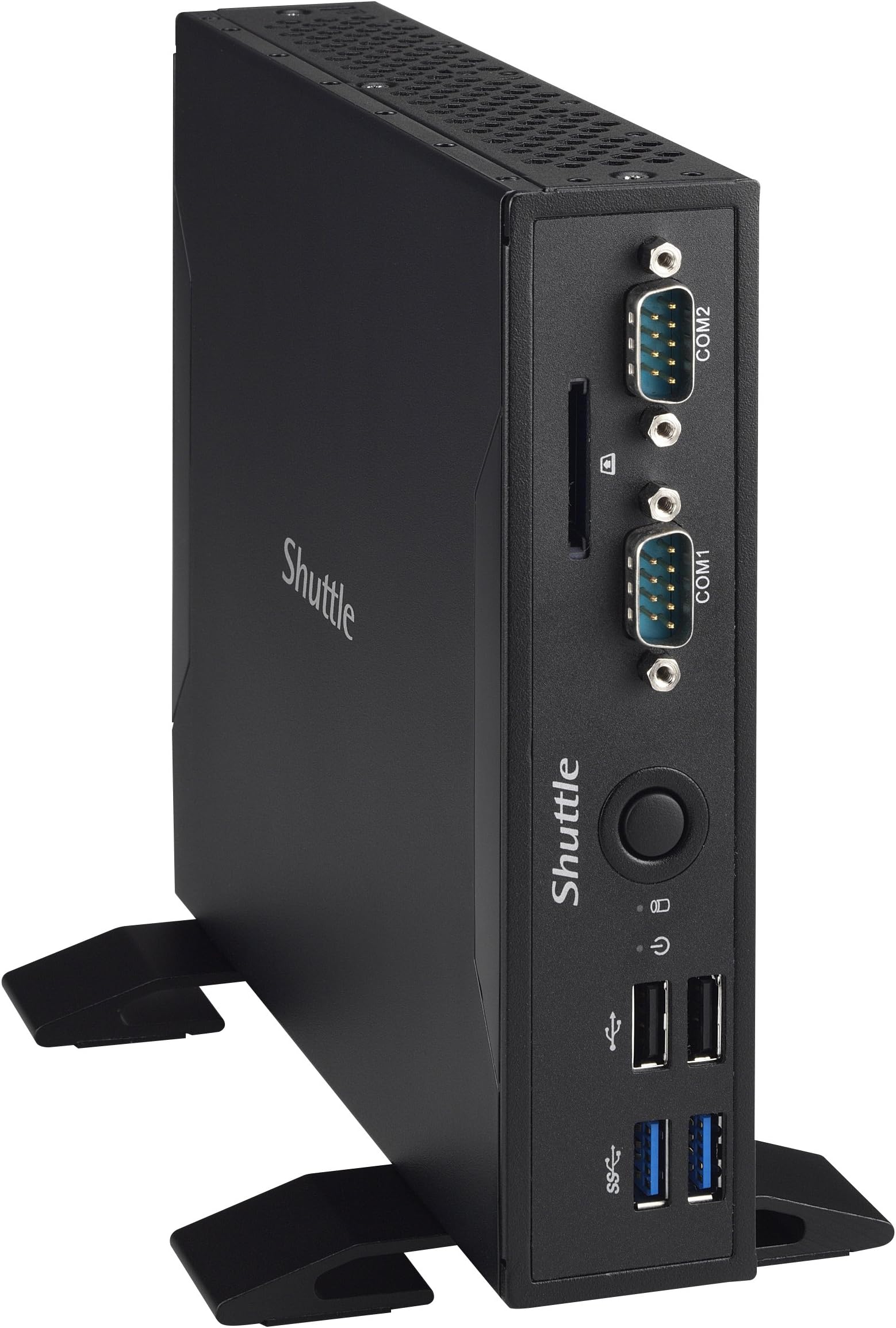SHUTTLE XPC slim DS77U - Barebone - Slim-PC - 1 x Celeron 3865U / 1.8 GHz ULV - RAM 0 Go - HD Graphics 610 - GigE - LAN sans fil: 802.11b/g/n