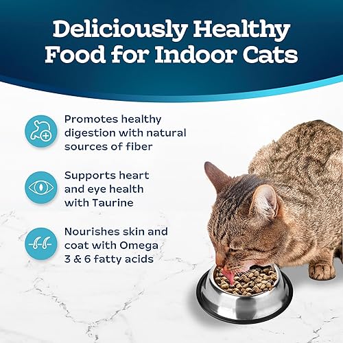 Vista 4 de Blue Buffalo Tastefuls Indoor Natural - Alimento seco para gatos adultos, bolsa de pollo de 7 libras