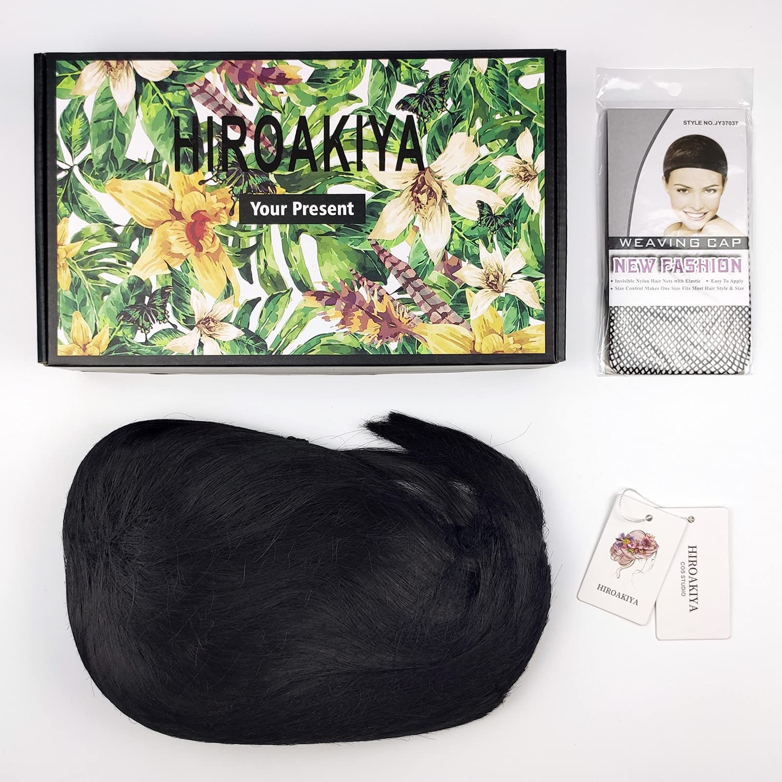 HIROAKIYA Parrucca Obanai Iguro Cosplay Wig with Wig Cap