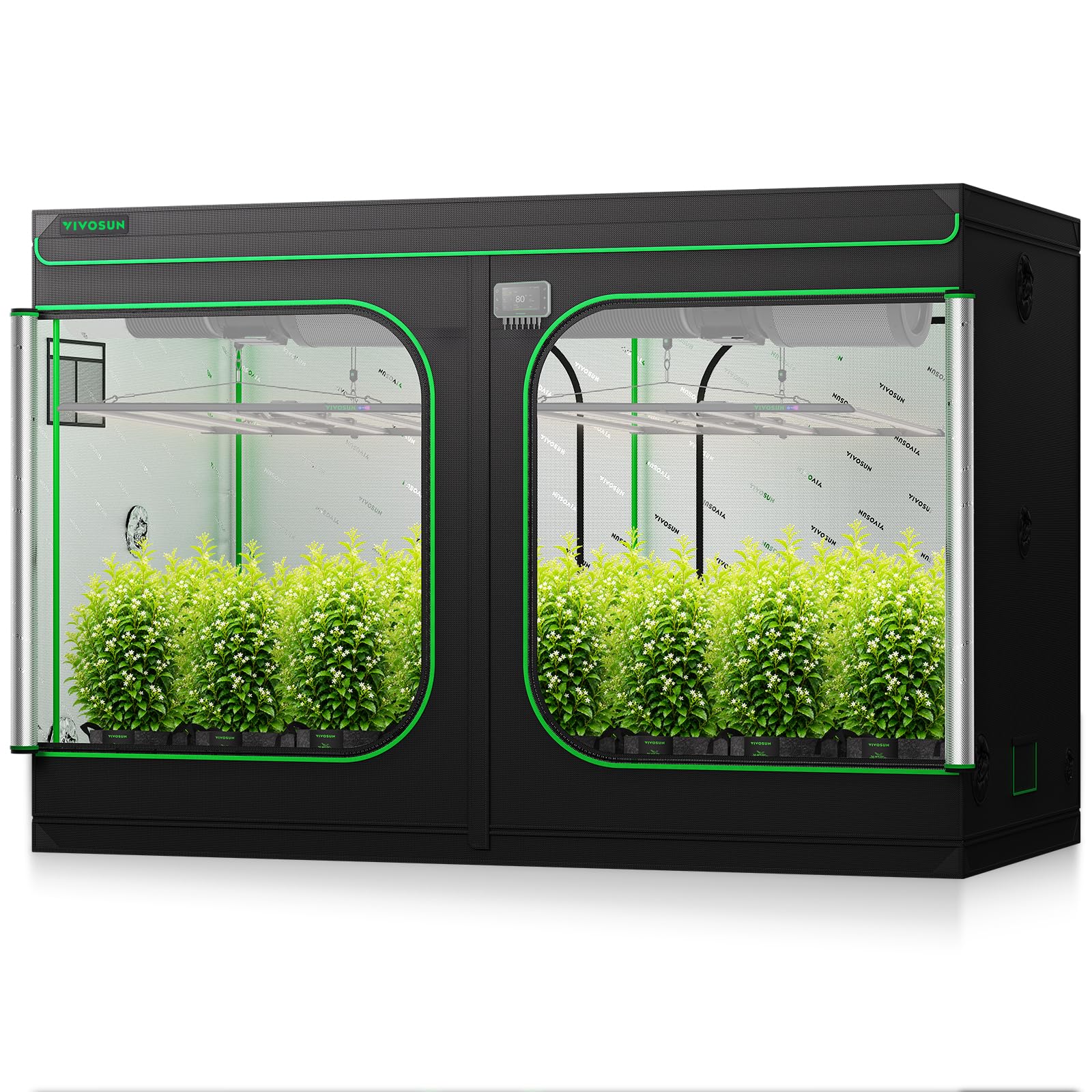 VIVOSUN S105 10x5 Grow Tent Large Mylar Tents 120"x60"x80"