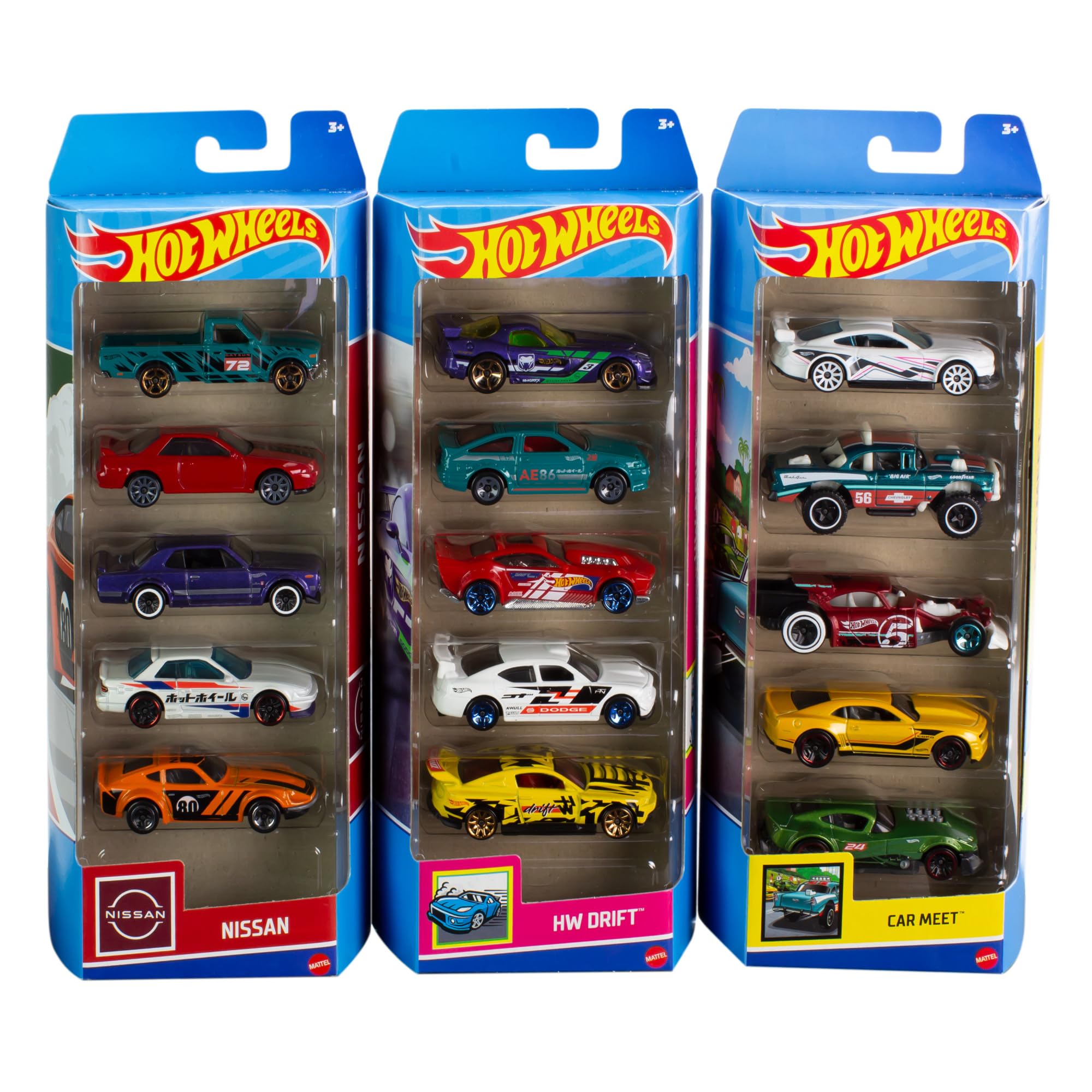 Hot Wheels Collector Pack 5 Coches de Juguete de colección, +3 años (Mattel HNM05)