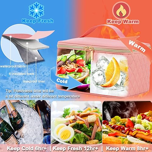 Miniatura 3 de Weitars Mochila de almuerzo para mujer, mochila para laptop de 15.6 pulgadas, mochila de viaje para mujer, mochila de trabajo, mochila para