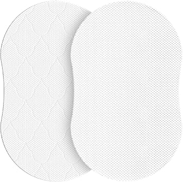 30x18 Oval Bassinet Mattress 2" Thick Dual Side Gel Memory Foam Bassinet Mattress Fit for Halo Swivel/Luxe/Glide/Flex/Premiere Series Sleeper Bassinest - All-Season Design
