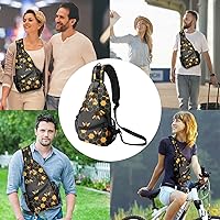 Amazon.com | FyLybois Honeycomb Bee Sling Bag Crossbody