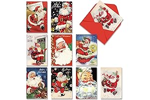 Quera Christmas Vintage Greeting Cards 27 Pack