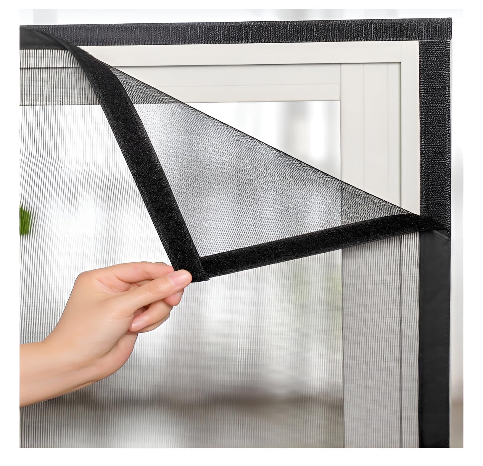 Katzenschutz Fenster Ohne Bohren Edelstahl, Katzennetz für Balkon, Katzensichere Fliegengitter Metall mit Klettband Selbstklebend, Fenstergitter Insektenschutz Fenster, Mückengitter Fenster (Color :
