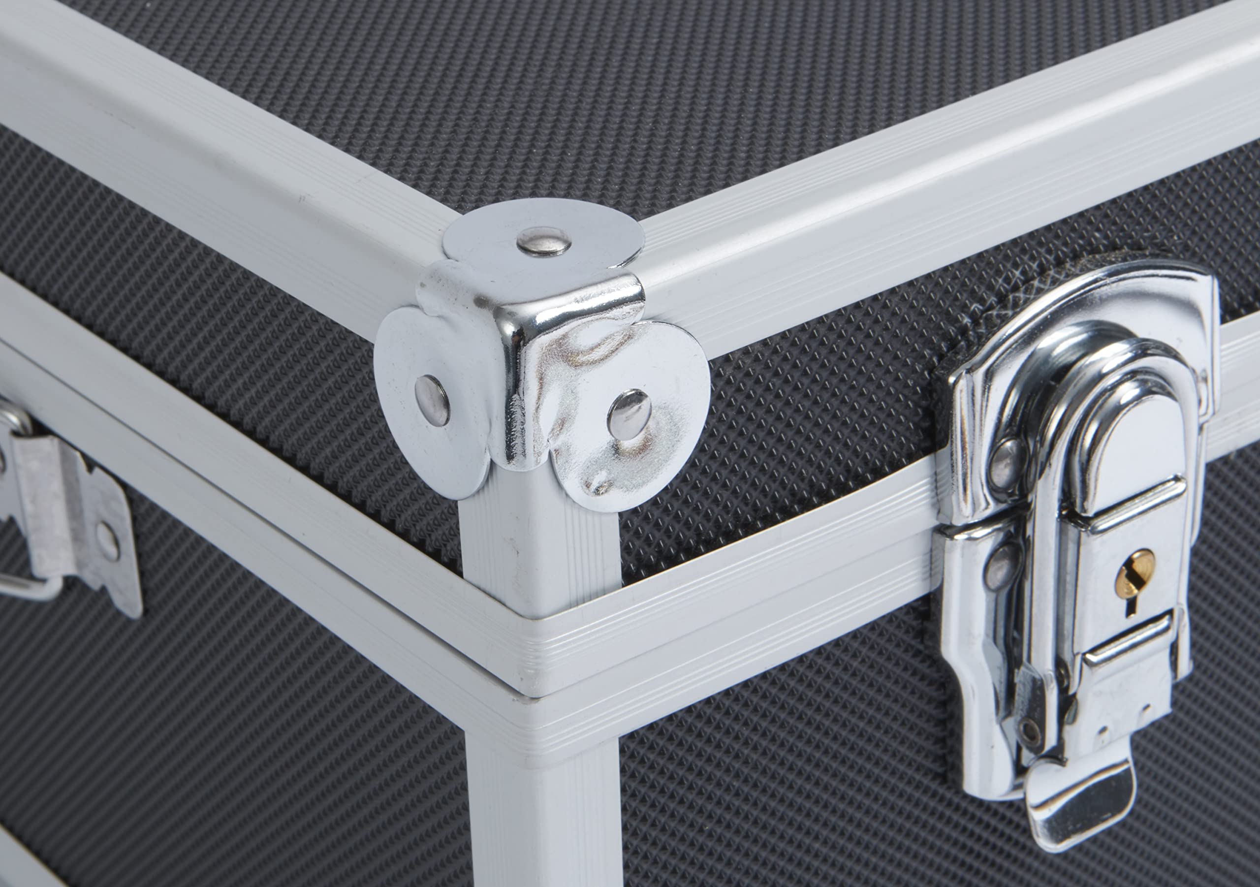 ALUTEC 61000 Mallette à Outils (mallette à Cadre En Aluminium, Dimensions Intérieures 410 X 280 X 120 Mm, Mallette Avec Compartiments Variables, Insert à Outils Amovible, Coins Renforcés