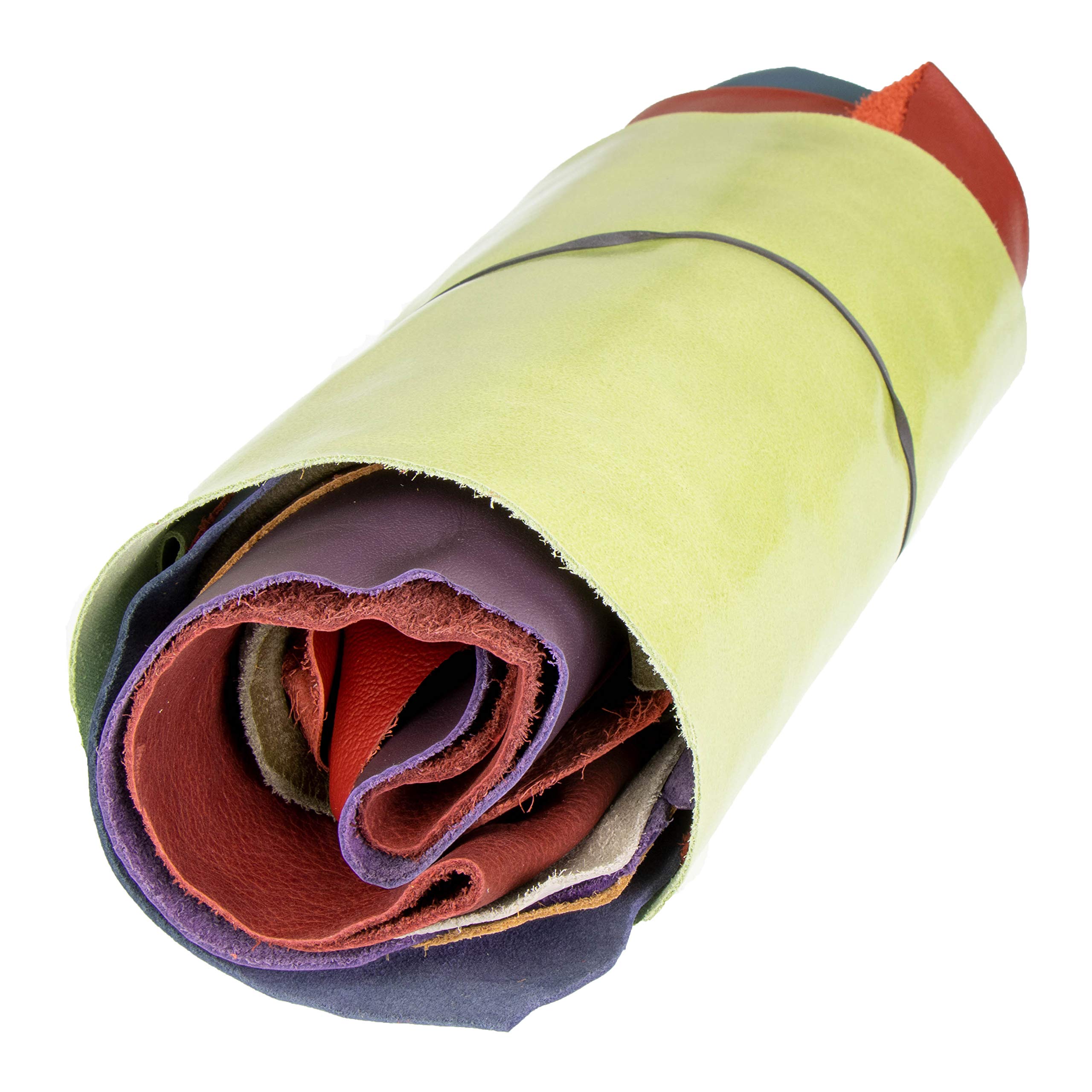 Langlauf Schuhbedarf Cuir Cache 1 kg -Multicolore Assortiment- Scraps A3 Taille - Chutes Tissus Loisirs créatifs Pièces, Toute Embarcation Travail e.g Réparation Sacs, Meubles. 100% Véritable! by