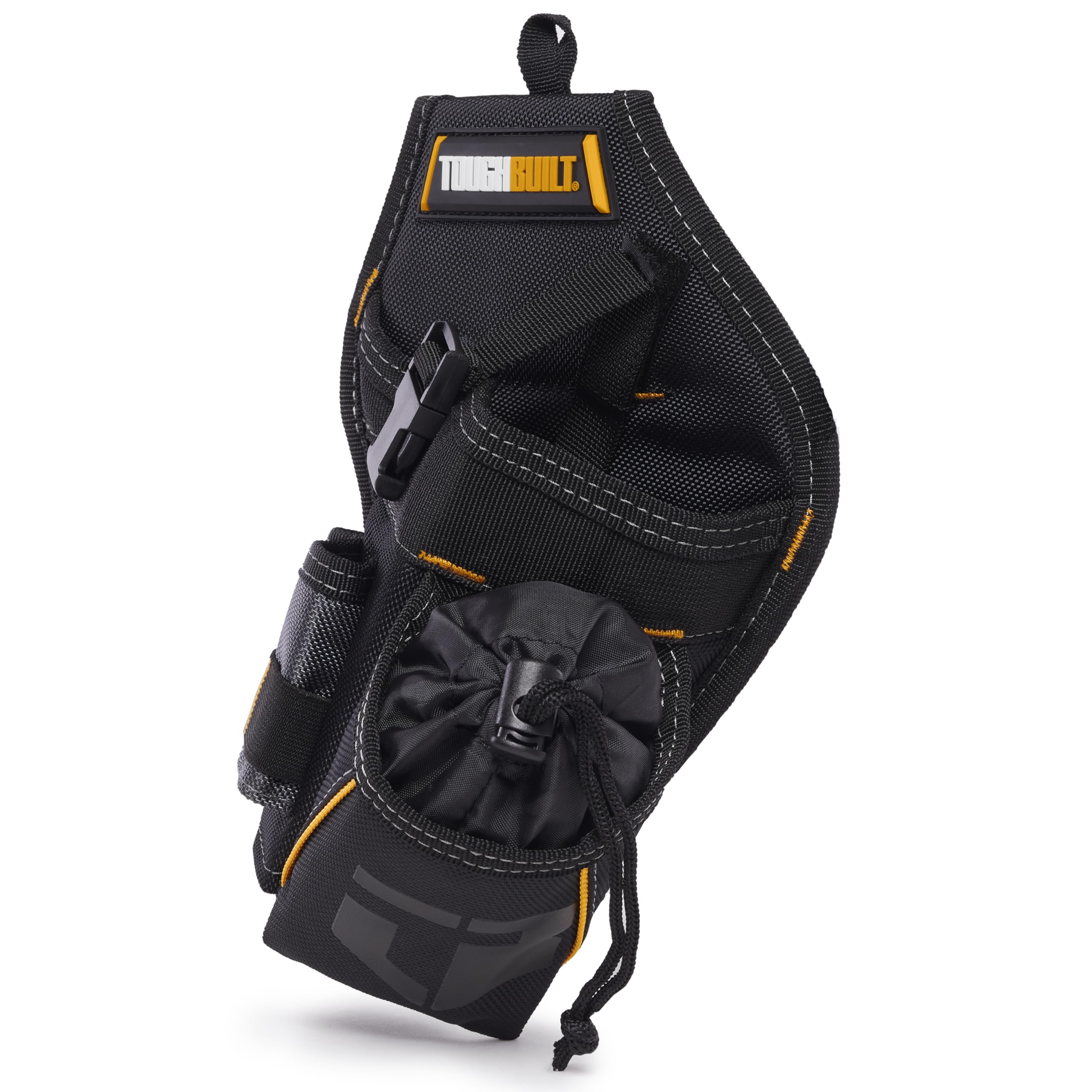 ToughBuilt – Compact Drill Holster, Heavy-Duty Tool Holster with ClipTech Hub, Adjustable Drill Strap, Bit Pockets, and Rugged 1680D Construction for Secure Jobsite Access