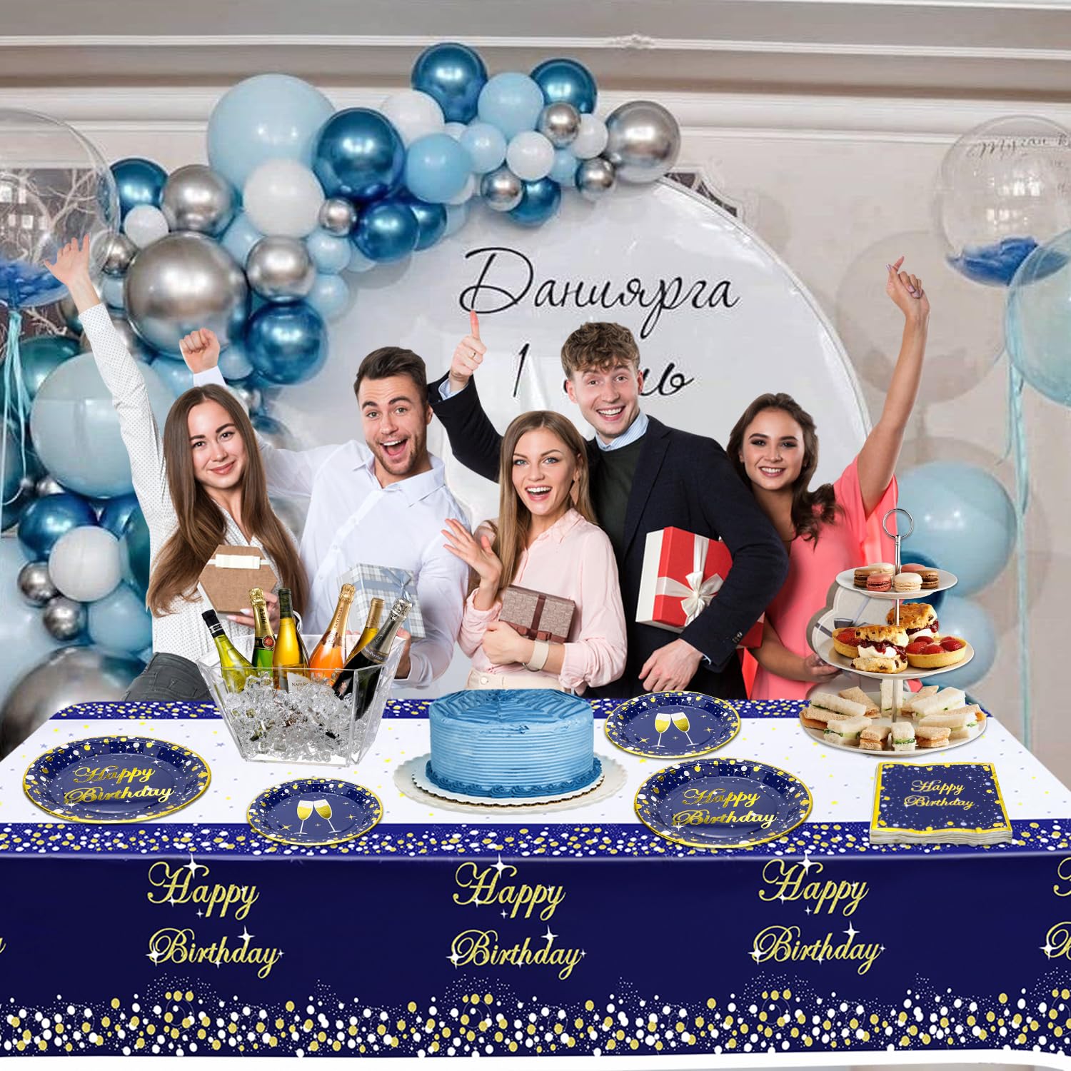 Décorations D'anniversaire Princesse,Doyomtoy 61 Pièces Anniversaire