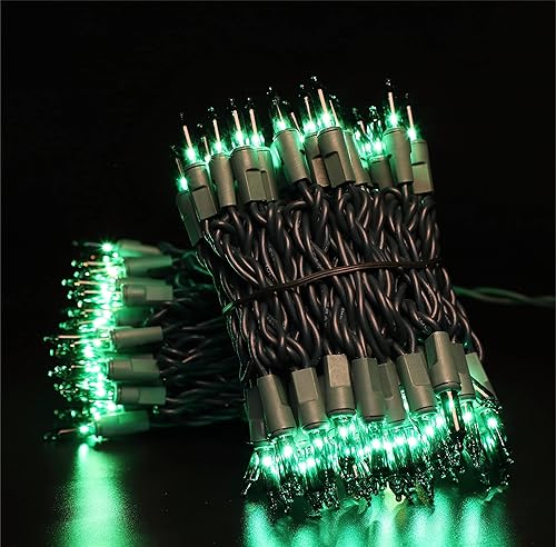 Miniatura 2 de Cable verde, bombilla incandescente, 100 mini luces de cadena para decoración de árbol de Navidad, cumpleaños, boda, fiesta, festival