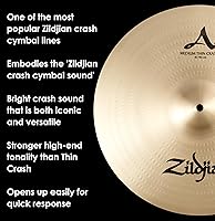 Vista 5 de Avedis Zildjian Company Serie A - Platillo de choque mediano fino, 16 pulgadas